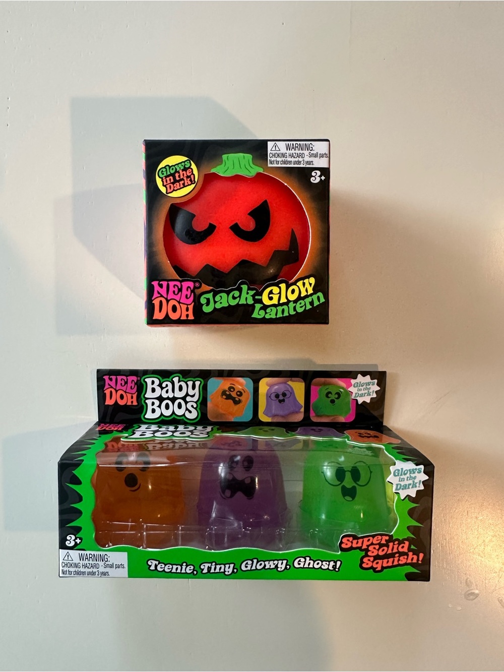 🎃 NeeDoh Halloween Bundle – Jack Glow Lantern + Baby Boos 👻